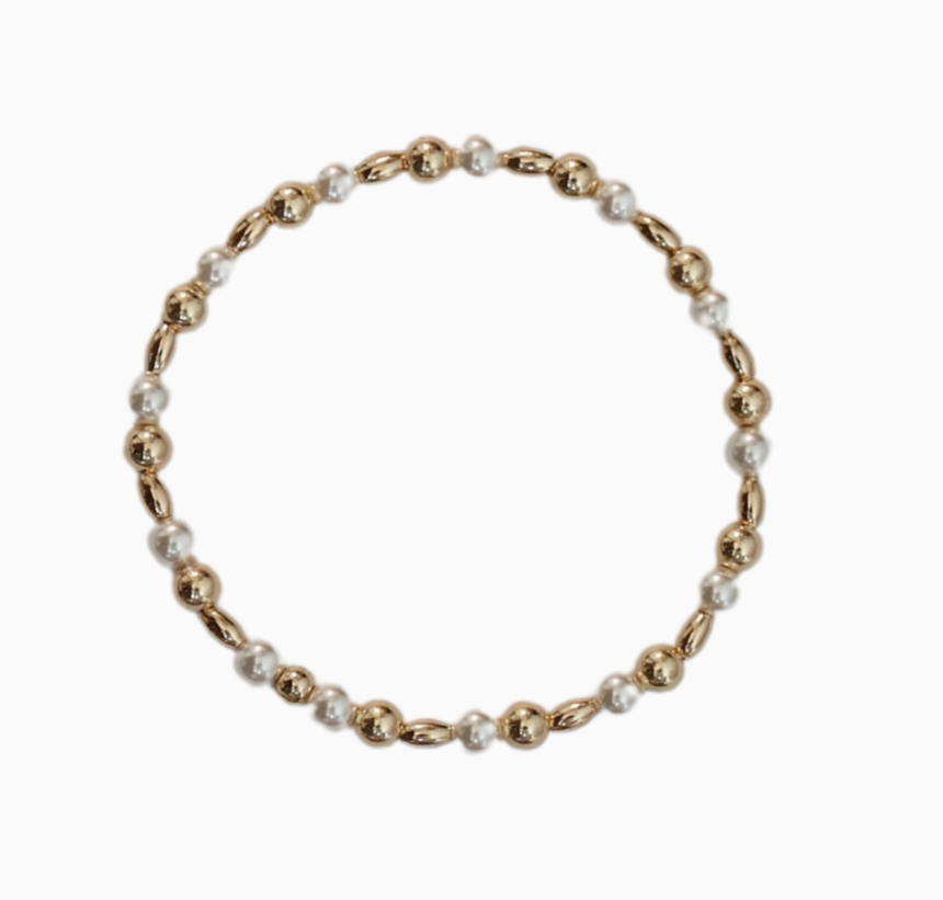 "Meri" 14k Gold-Filled Ball Beaded Bracelet