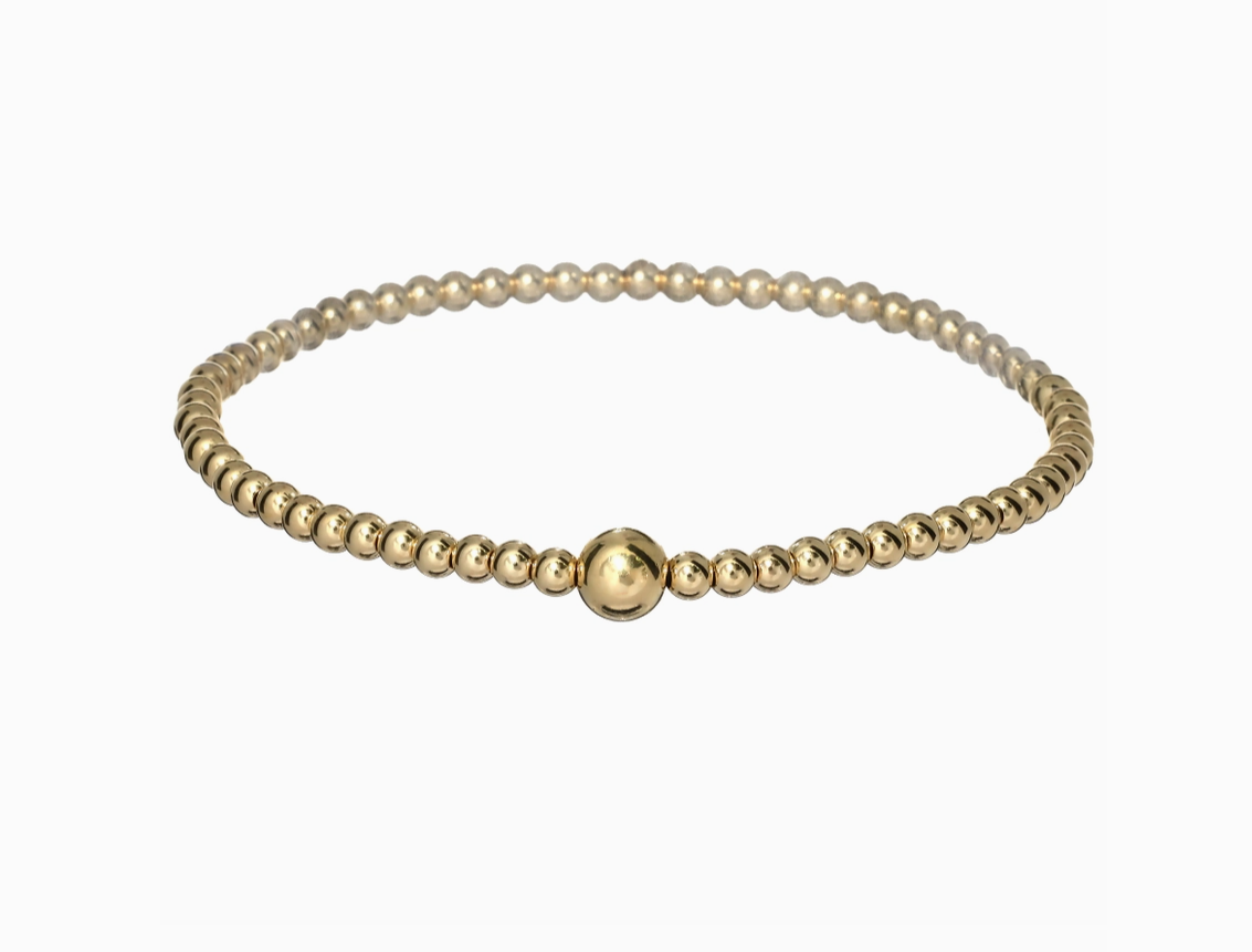 "Olivia" Anti-Tarnish Stretchy Bead Bracelet