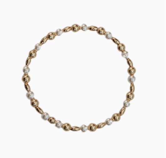 "May" Anti-Tarnish Stretchy Bead Bracelet