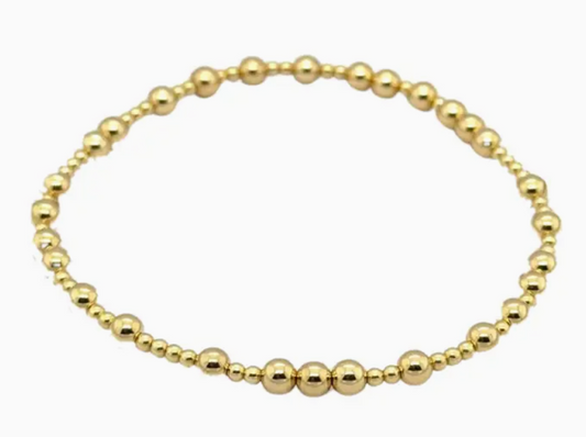 "Brooke" Gold Filled Ball Beaded Bracelet